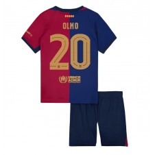 Barcelona Dani Olmo #20 Hemmaställ Barn 2024-25 Korta ärmar (+ Korta byxor)